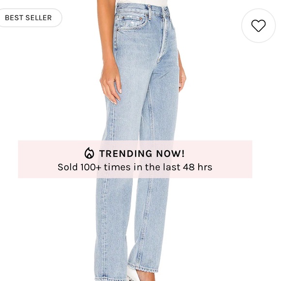 New Agolde Lana Jean in Riptide - Picture 3 of 10